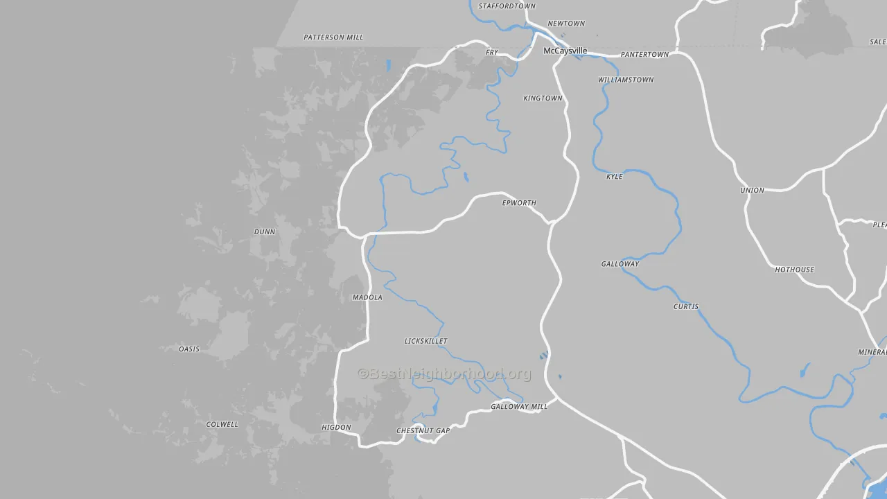 Transit Grade map of Epworth, GA
