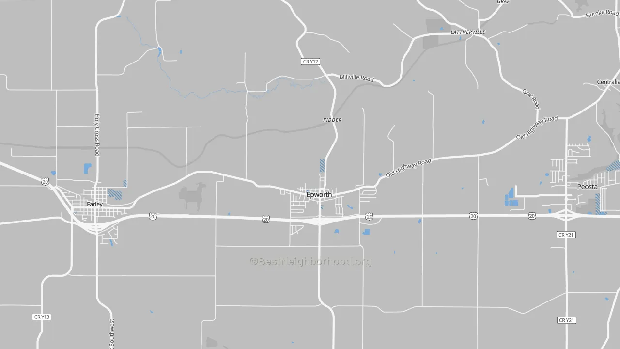 Transit Grade map of Epworth, IA