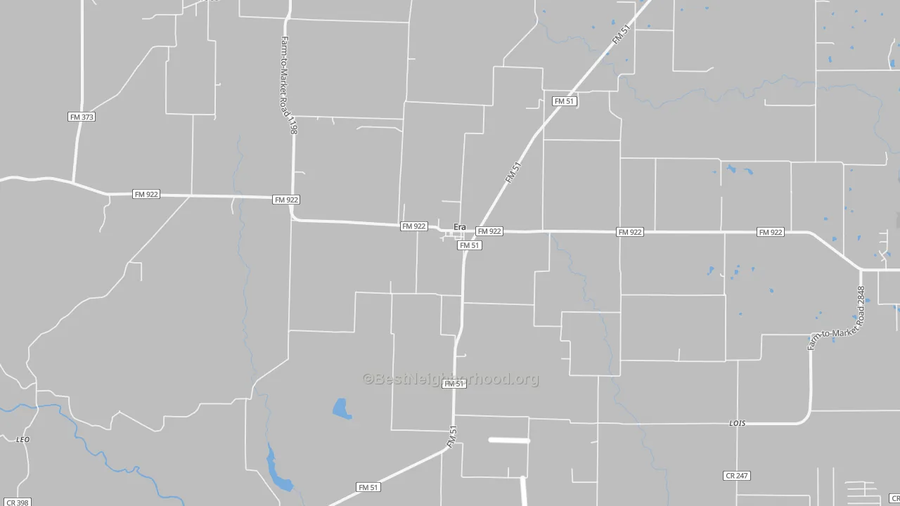 Transit Grade map of Era, TX