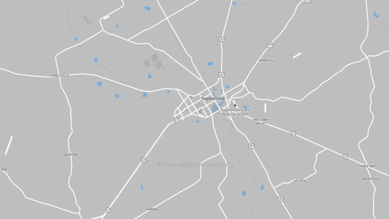 Transit Grade map of Erath County, TX