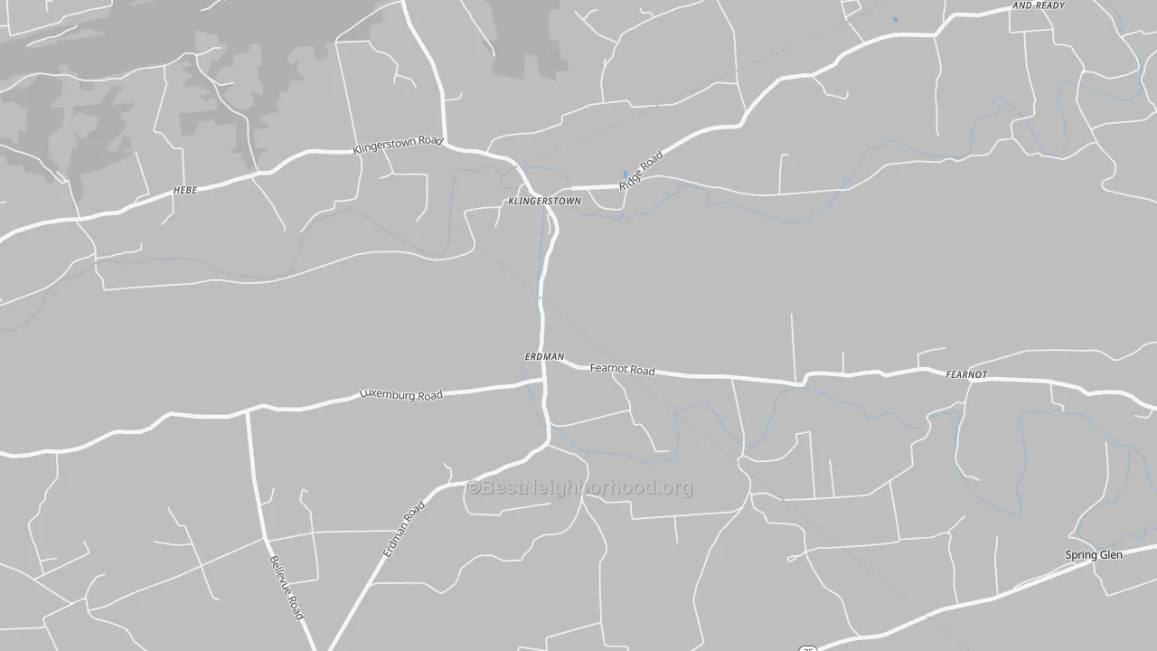 Transit Grade map of Erdman, PA