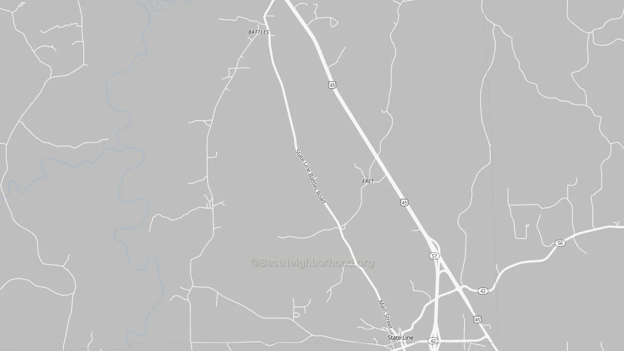 Transit Grade map of Eret, MS