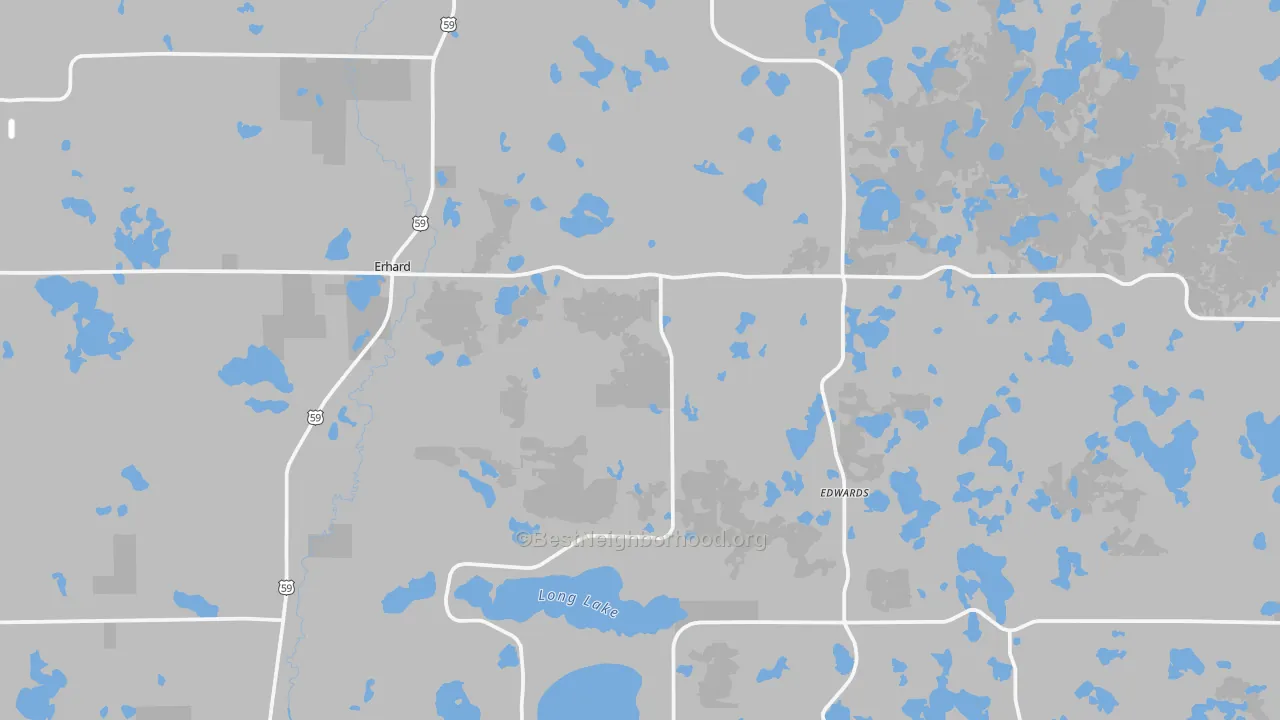 Transit Grade map of Erhard, MN
