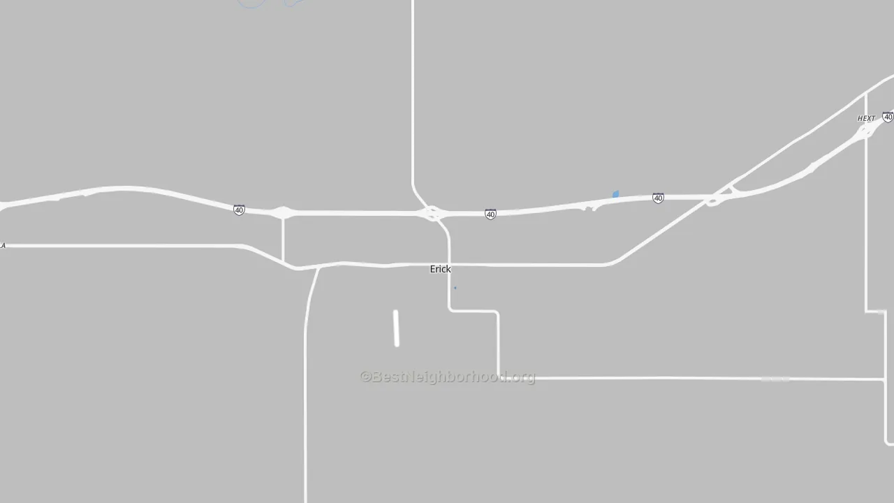 Transit Grade map of Erick, OK