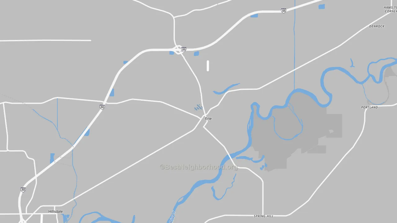 Transit Grade map of Erie, IL
