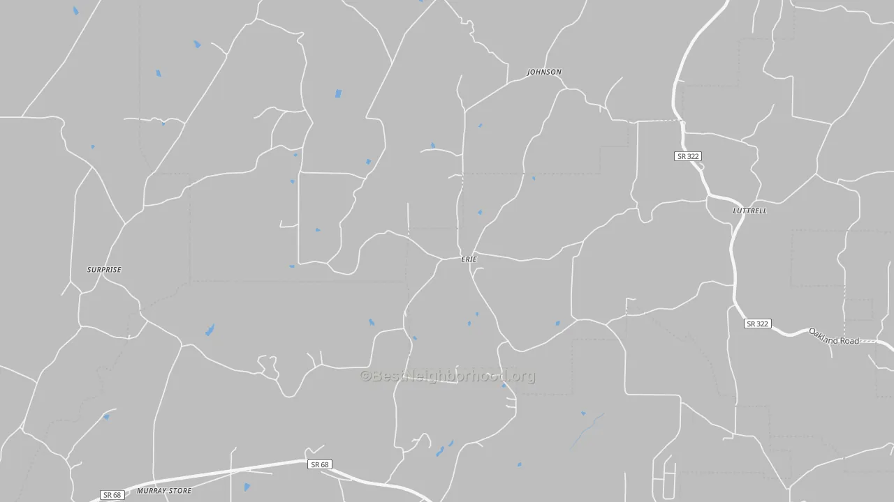 Transit Grade map of Erie, TN
