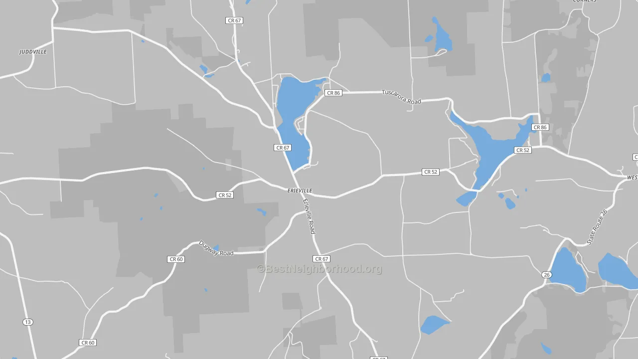 Transit Grade map of Erieville, NY