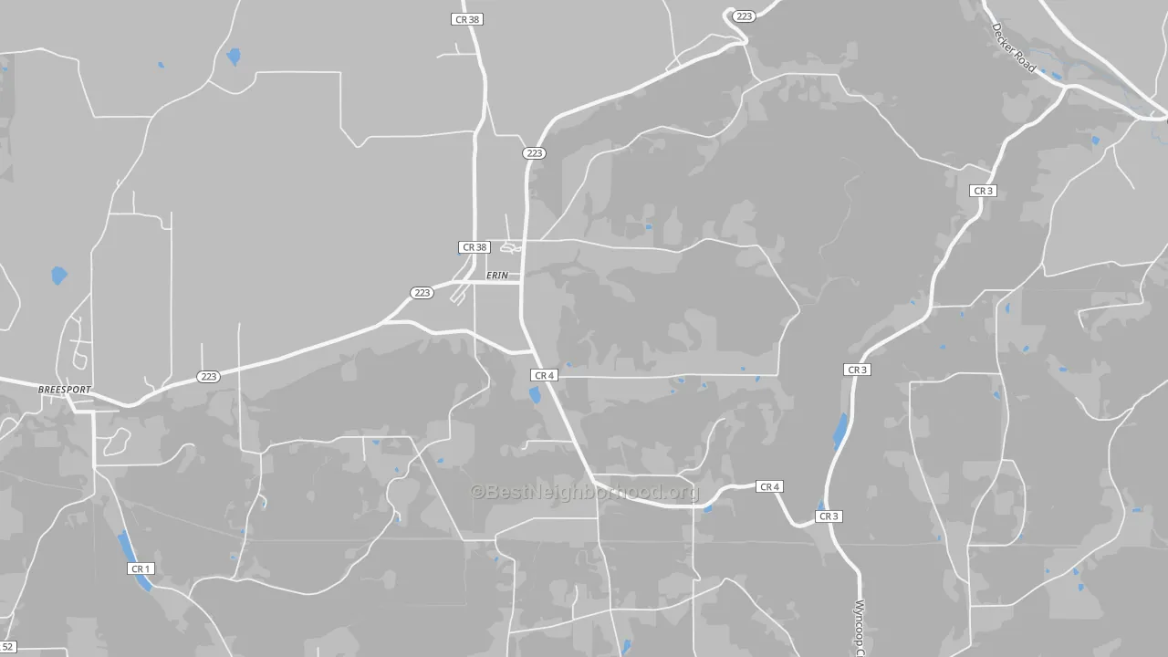 Transit Grade map of Erin, NY