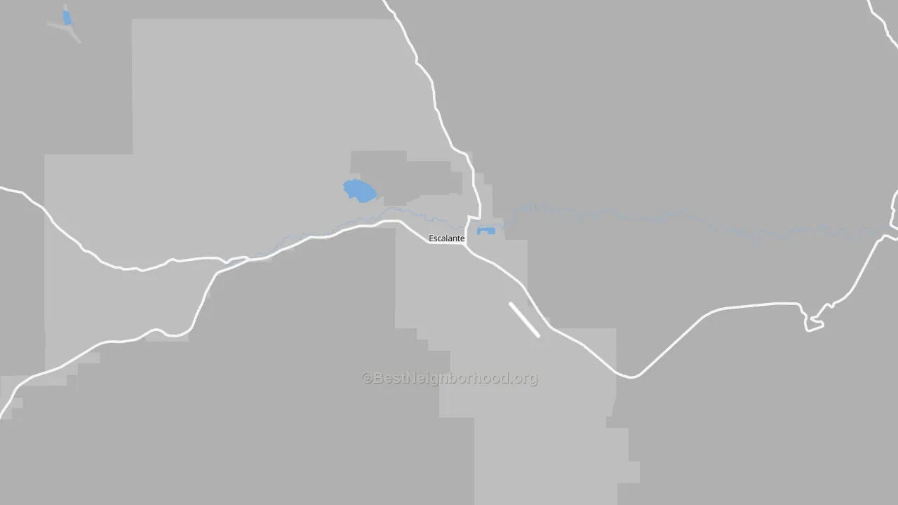 Transit Grade map of Escalante, UT