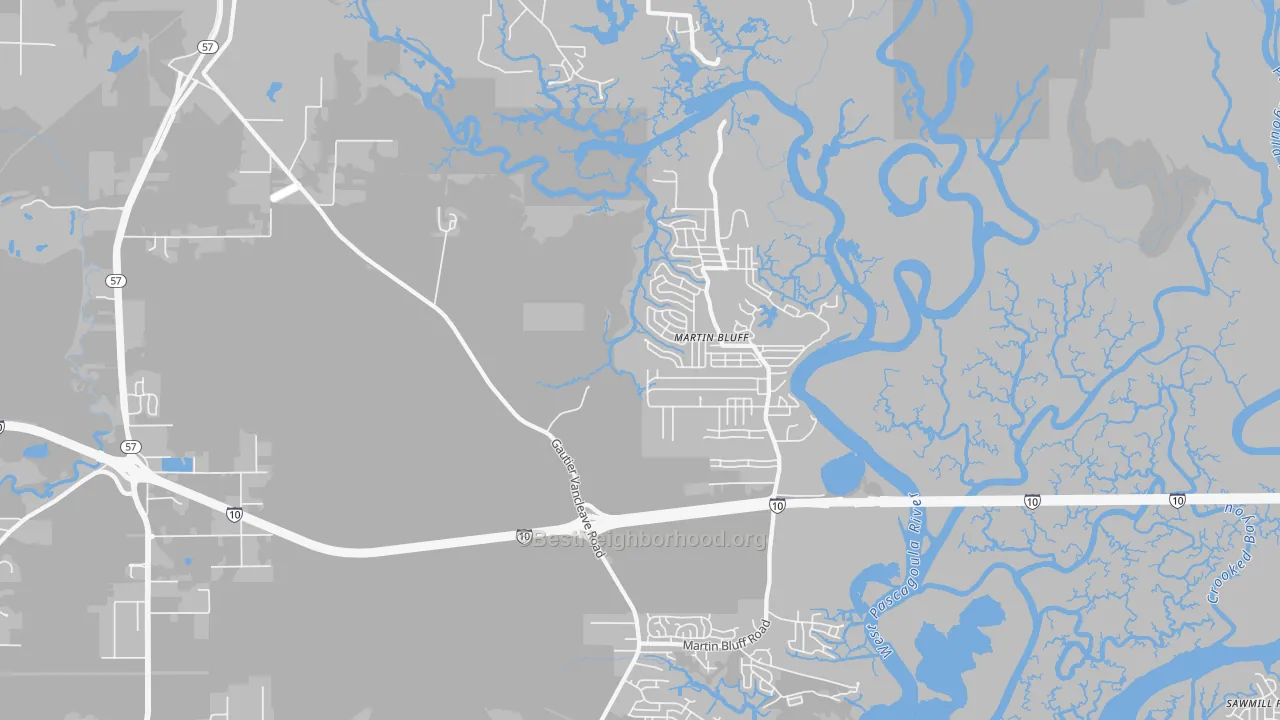Transit Grade map of Escatawpa, MS