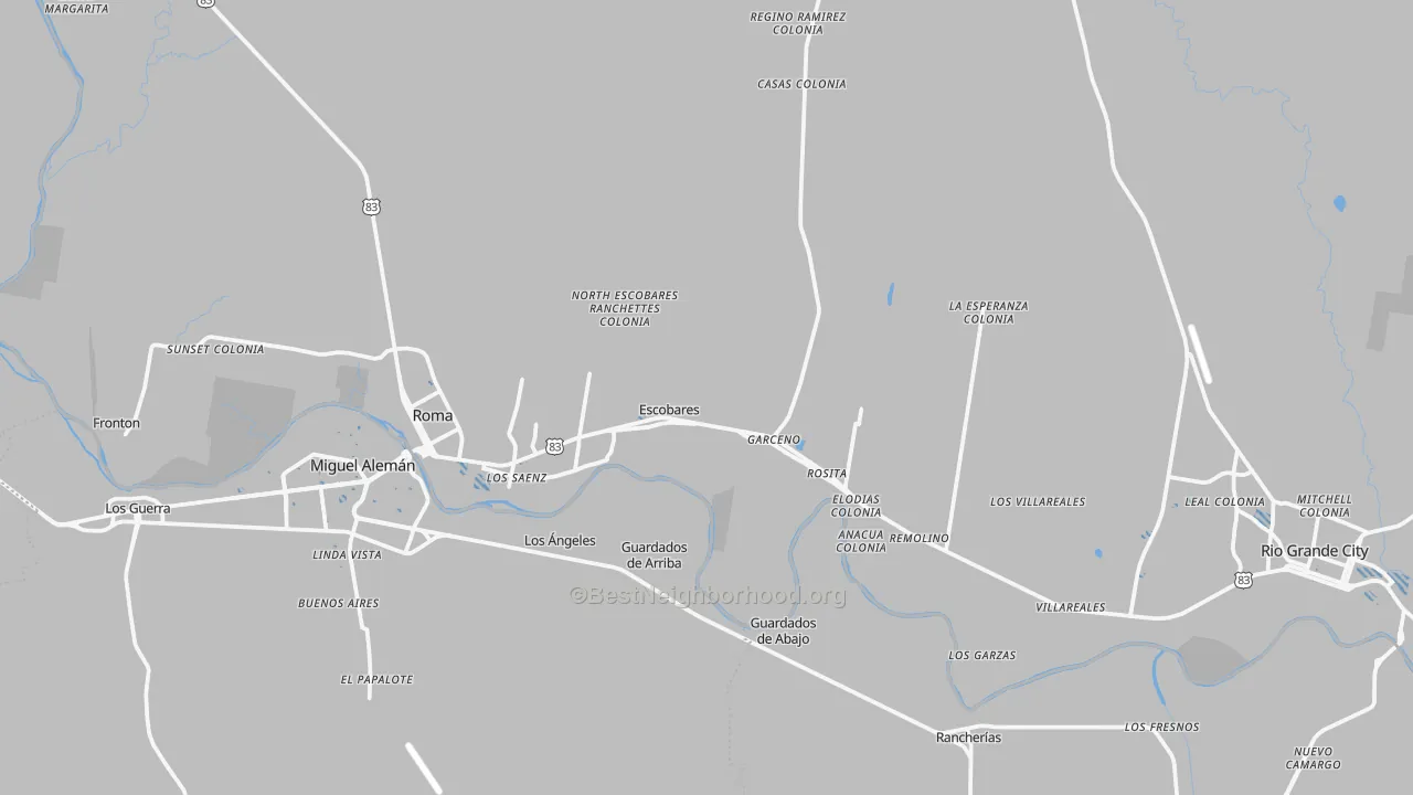 Transit Grade map of Escobares, TX