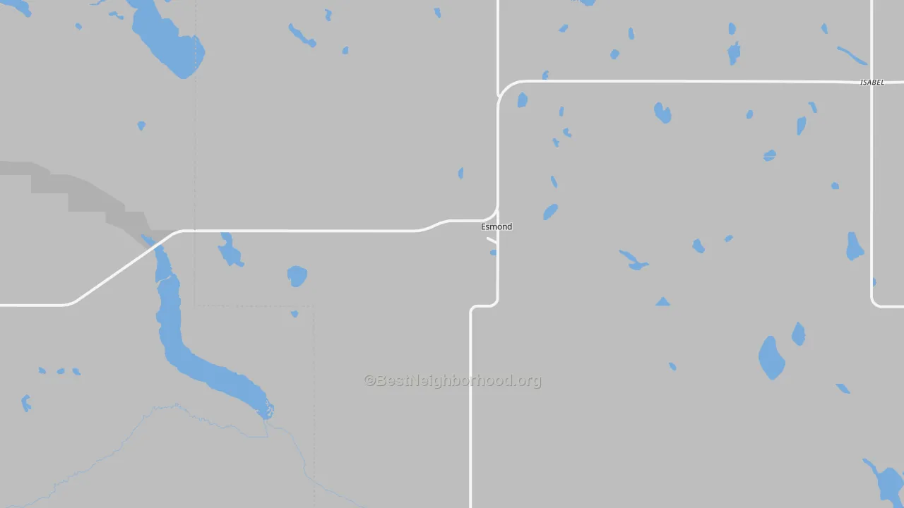 Transit Grade map of Esmond, ND