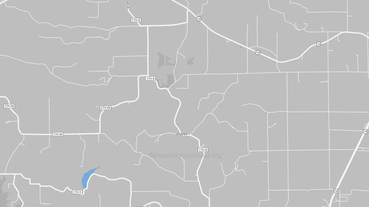 Transit Grade map of Esofea, WI