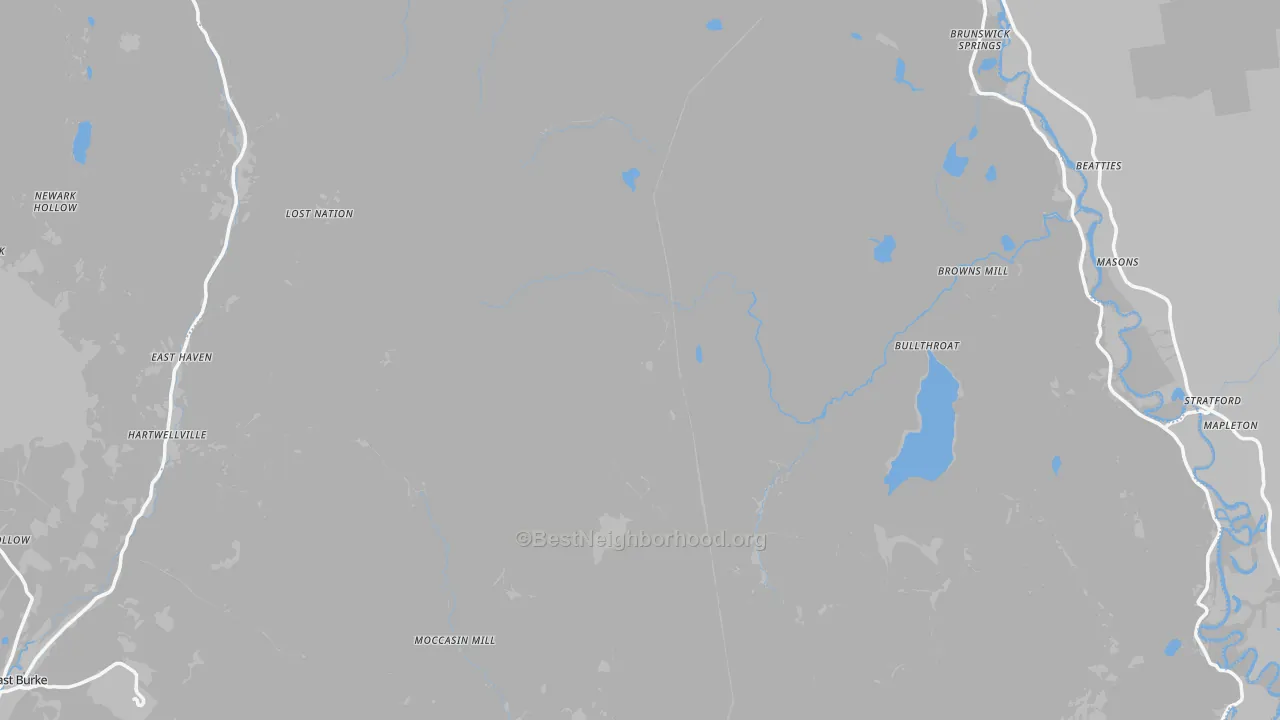 Transit Grade map of Essex County, VT
