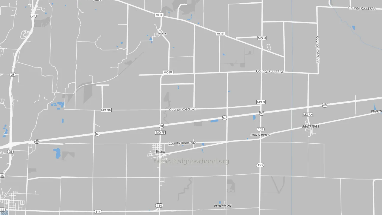 Transit Grade map of Essex, MO