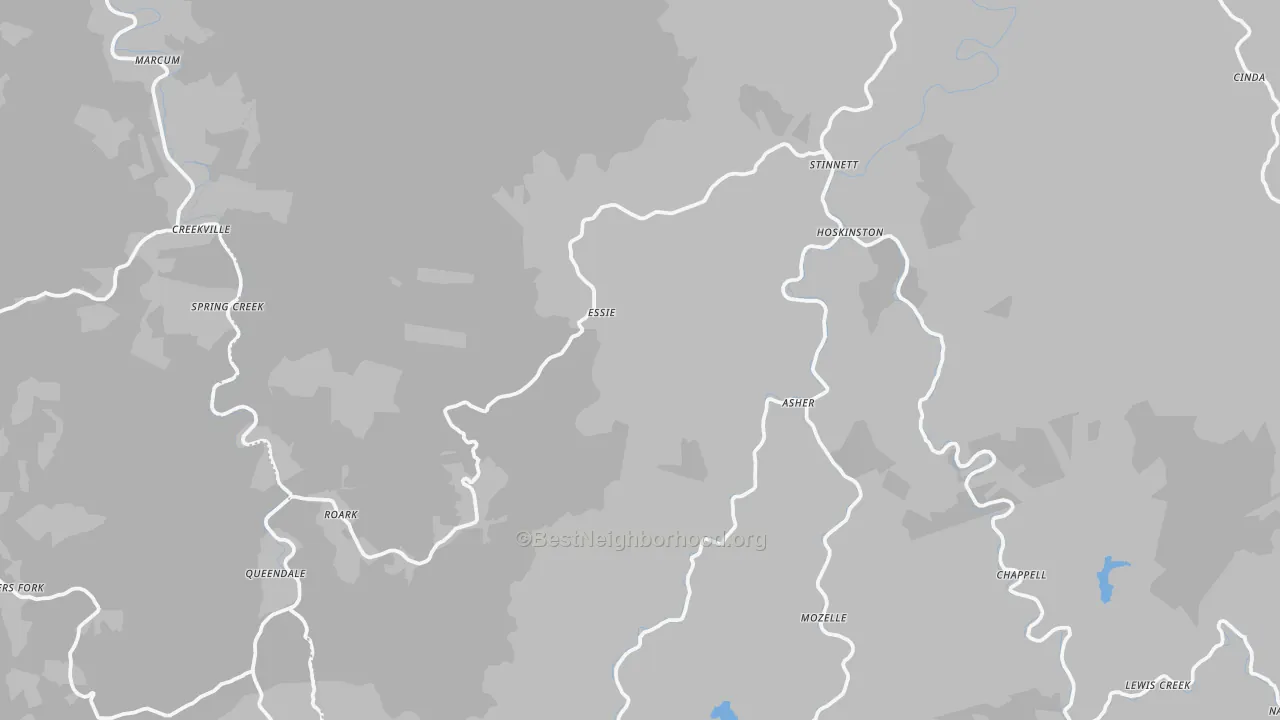 Transit Grade map of Essie, KY