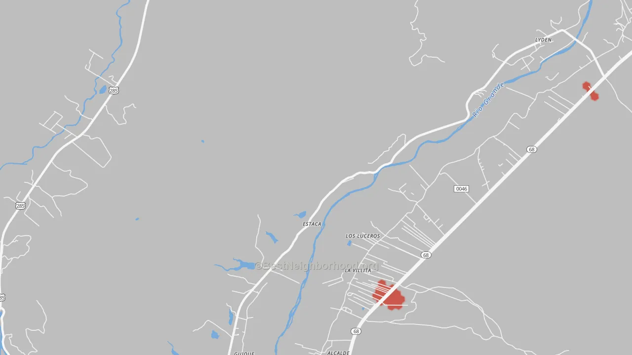 Transit Grade map of Estaca, NM