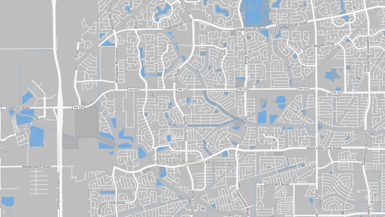 Transit Grade map of Estates Of Highland Creek, Katy, TX