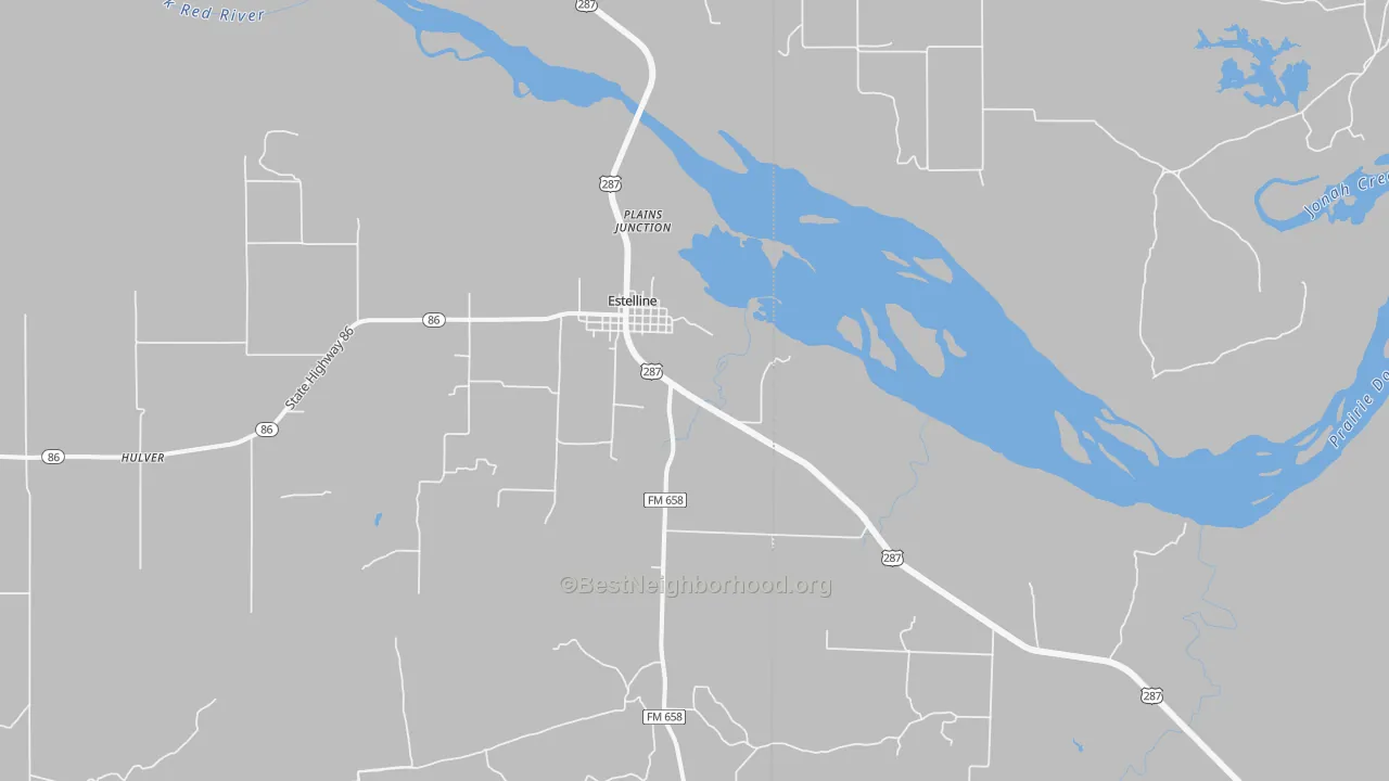 Transit Grade map of Estelline, TX