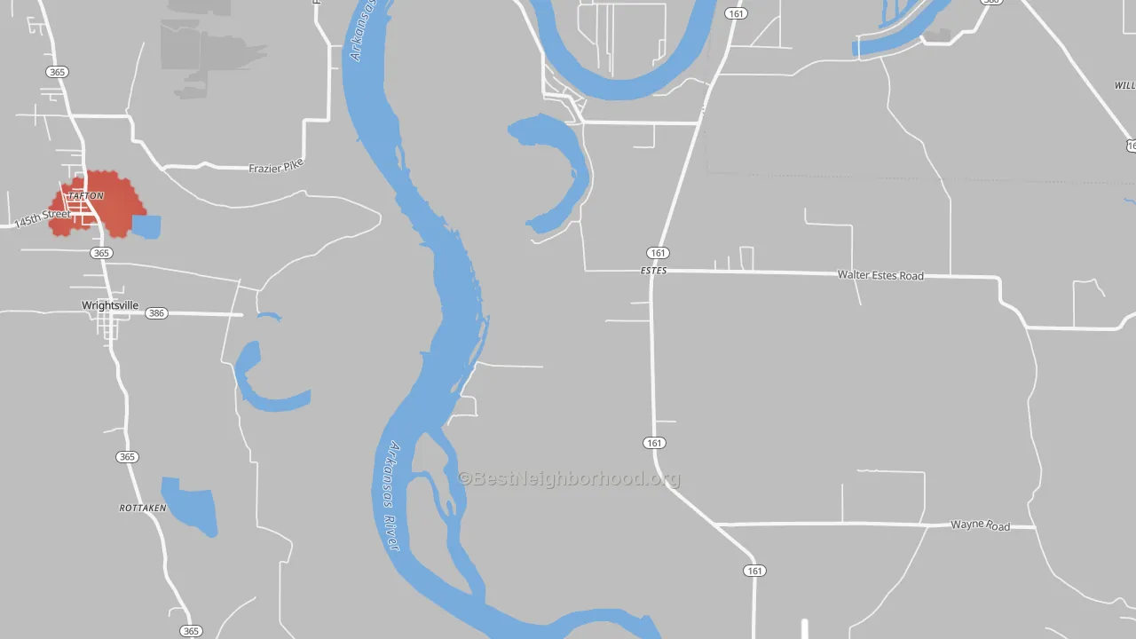 Transit Grade map of Estes, AR