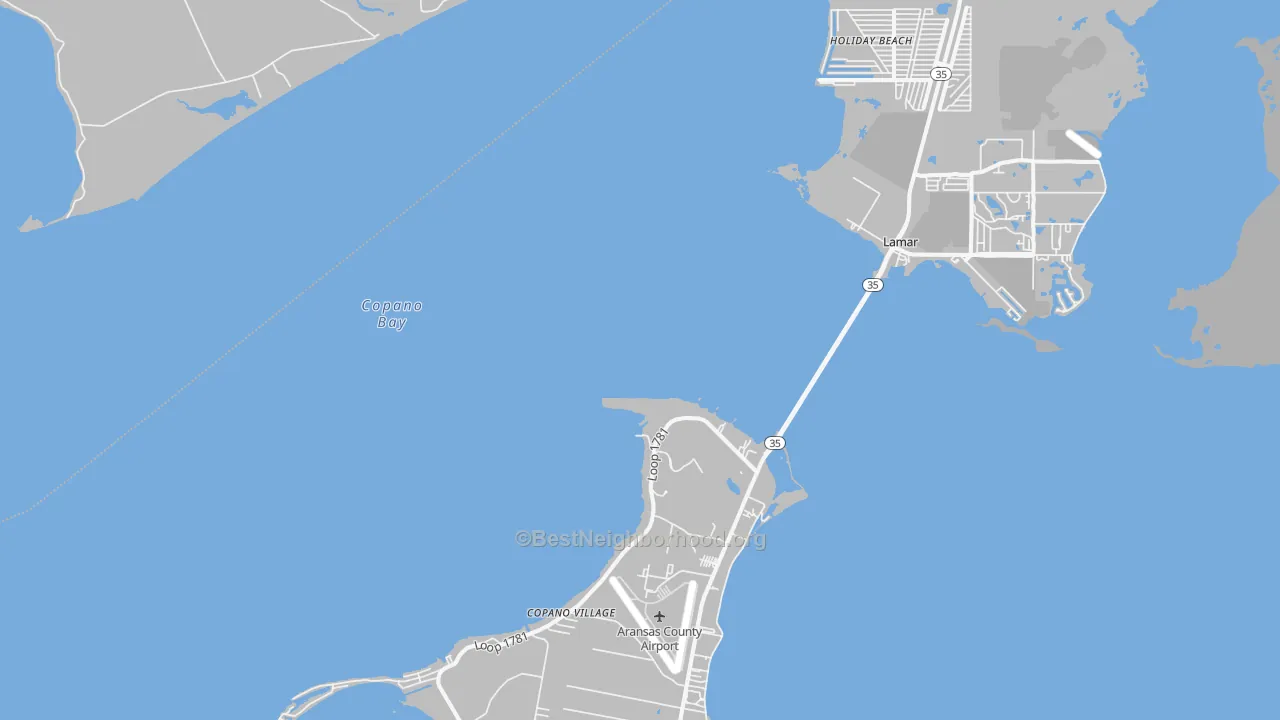 Transit Grade map of Estes, TX