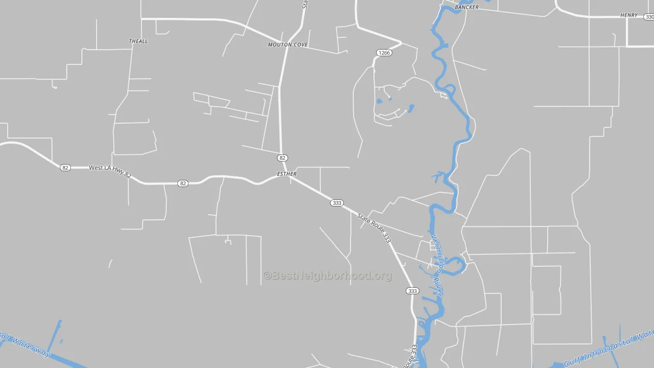 Transit Grade map of Esther, LA