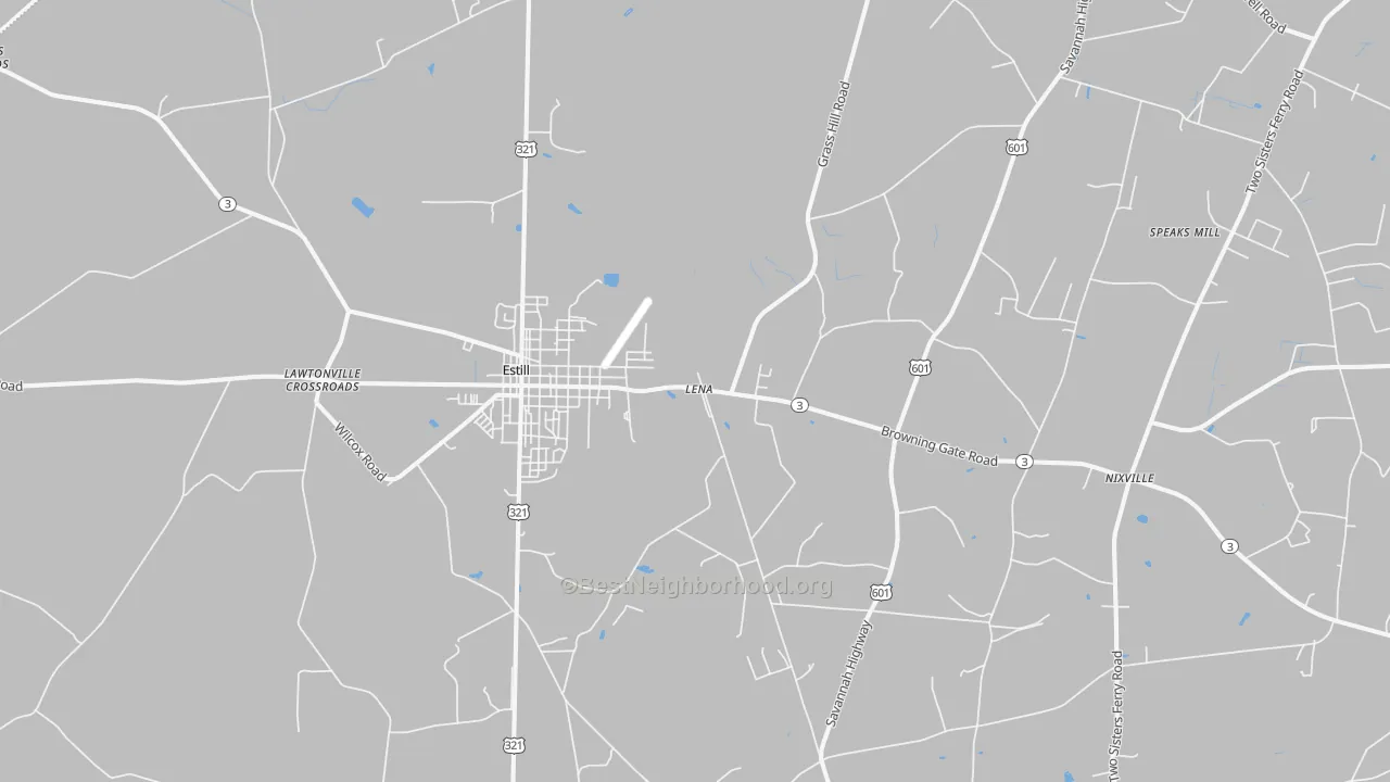 Transit Grade map of Estill, SC
