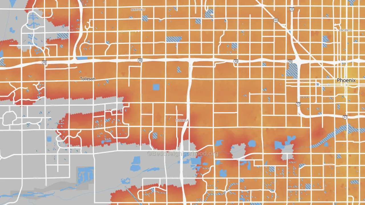 Transit Grade map of Estrella, Phoenix, AZ