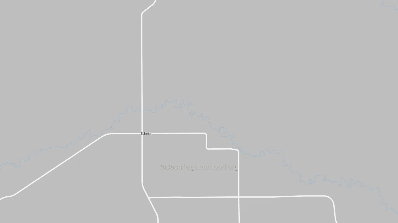Transit Grade map of Ethete, WY