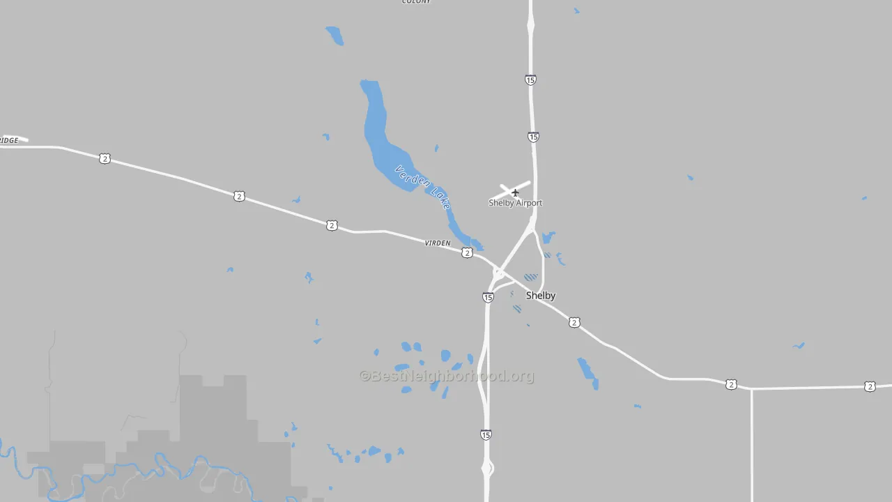 Transit Grade map of Ethridge, MT