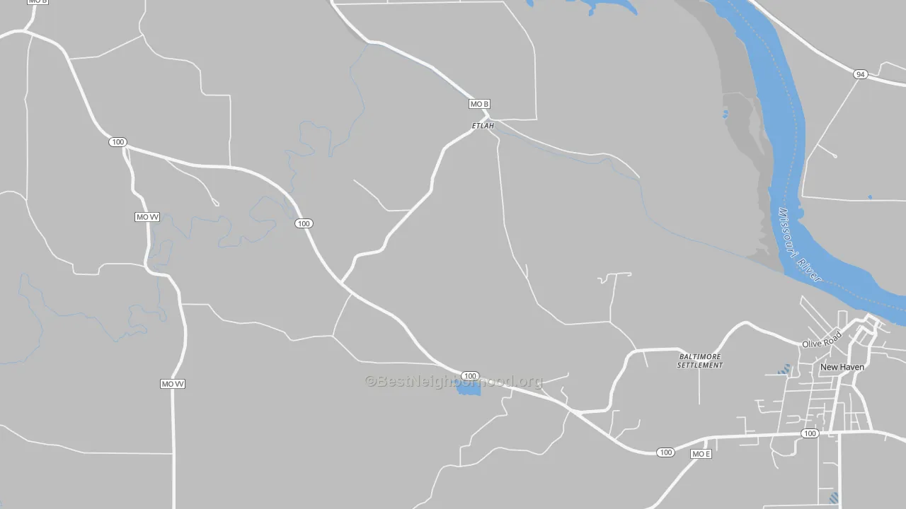 Transit Grade map of Etlah, MO