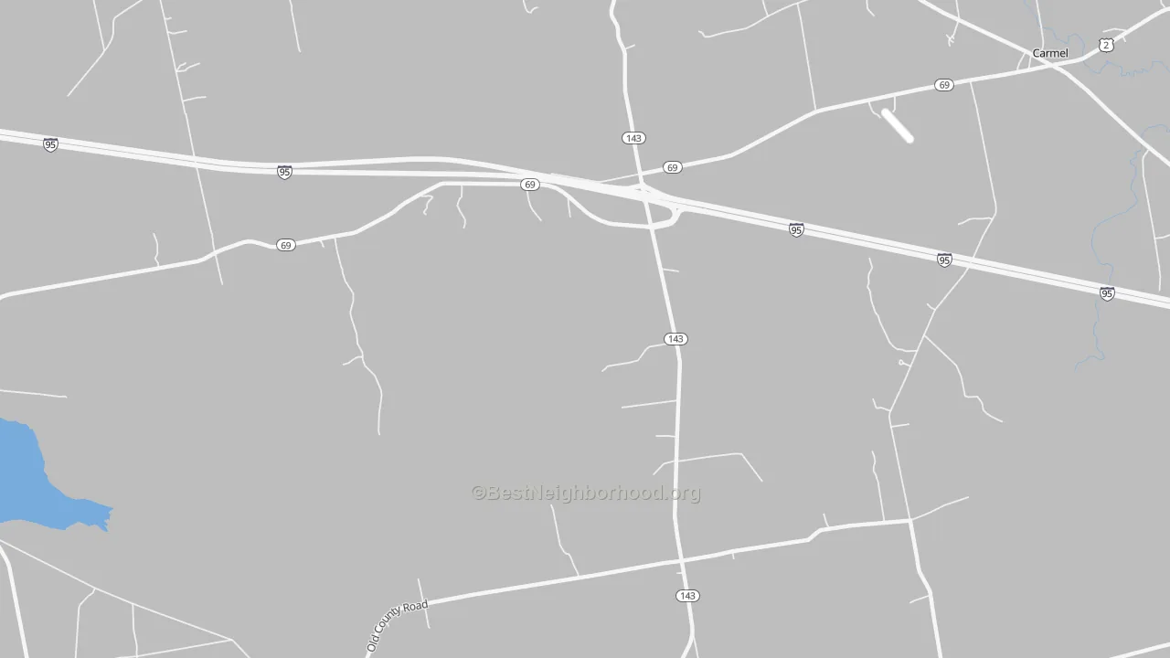 Transit Grade map of Etna Center, ME