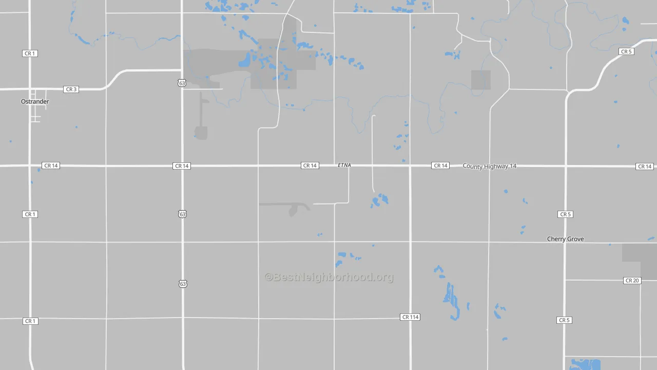 Transit Grade map of Etna, MN