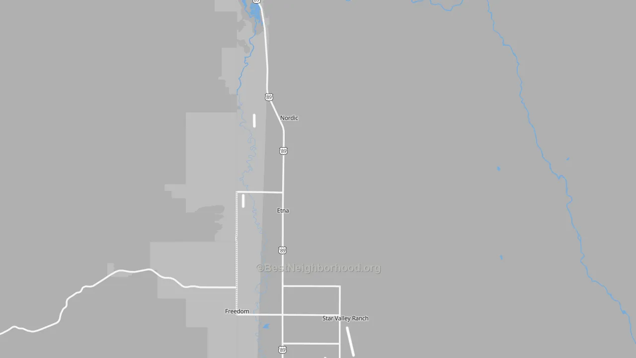 Transit Grade map of Etna, WY