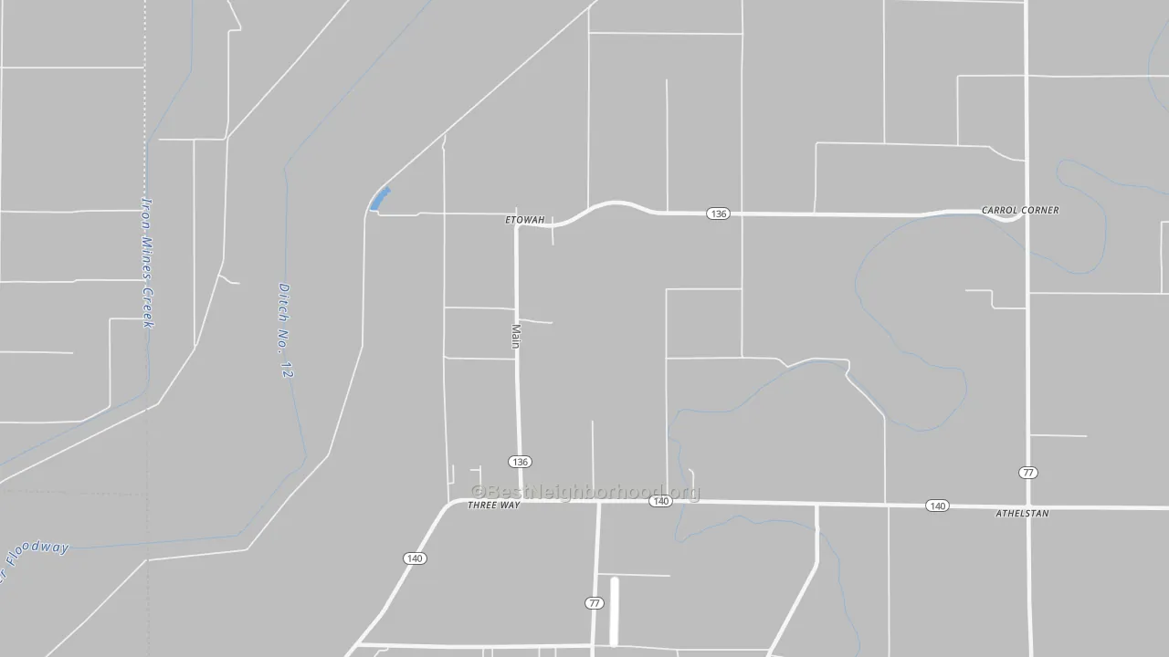 Transit Grade map of Etowah, AR
