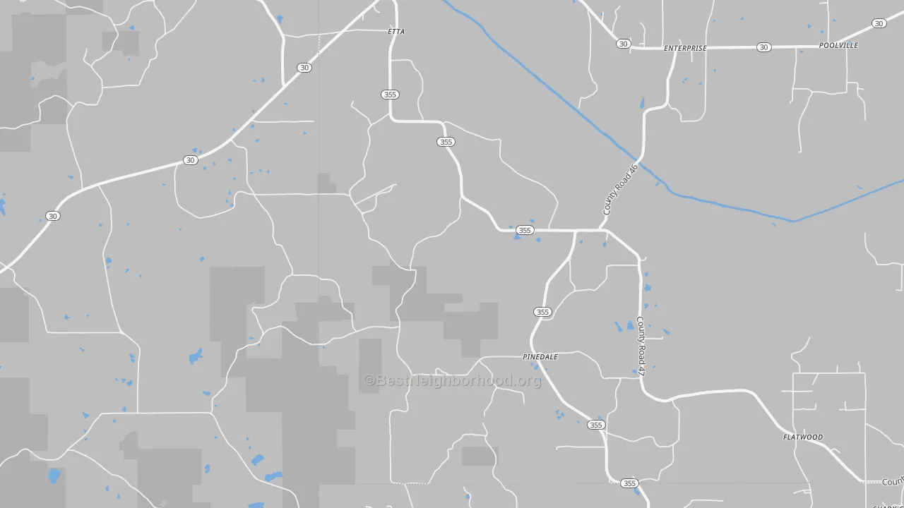 Transit Grade map of Etta, MS