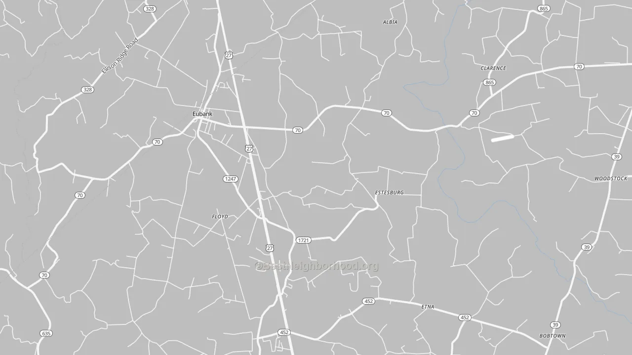 Transit Grade map of Eubank, KY