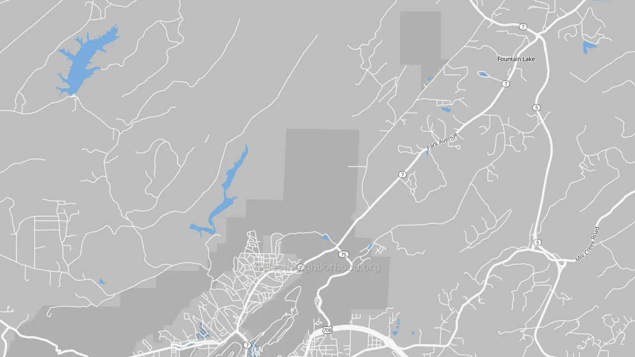 Transit Grade map of Euclid Heights, AR