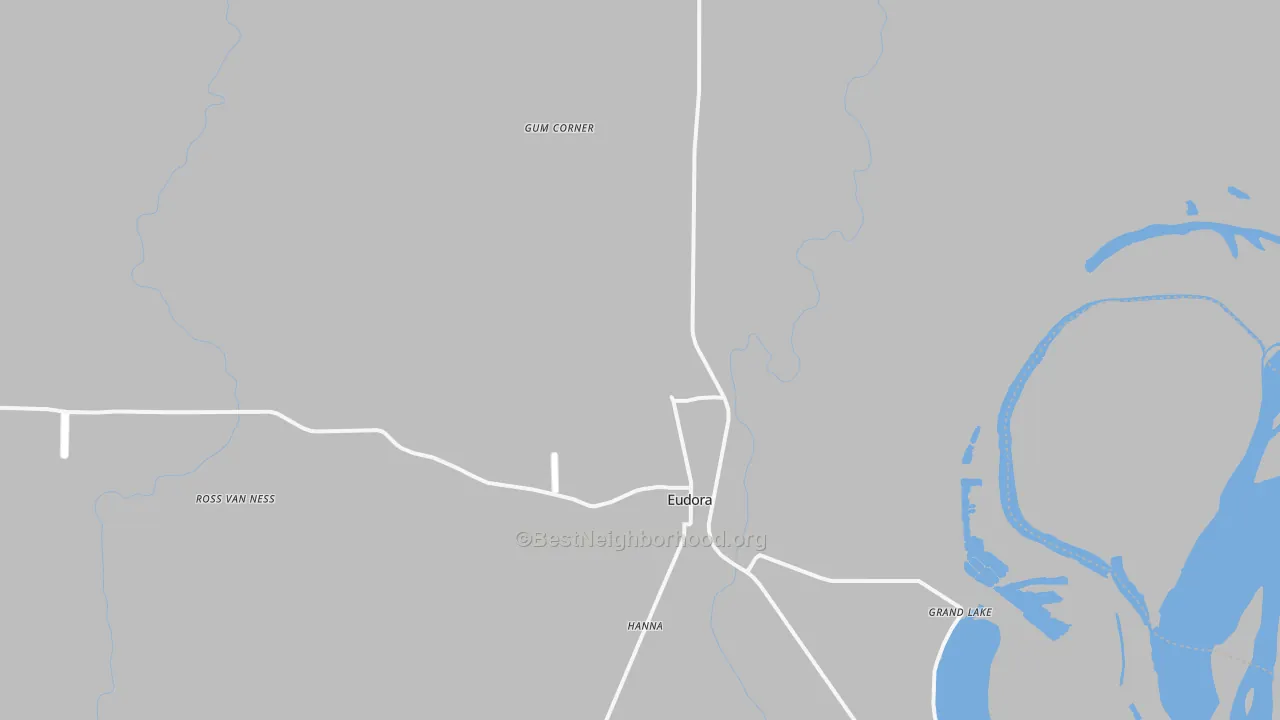 Transit Grade map of Eudora, AR