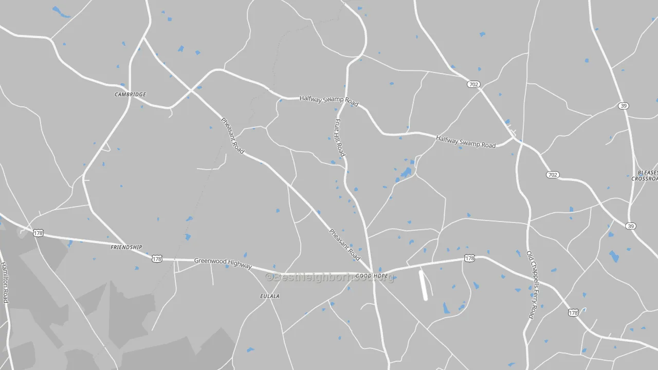 Transit Grade map of Eulala, SC