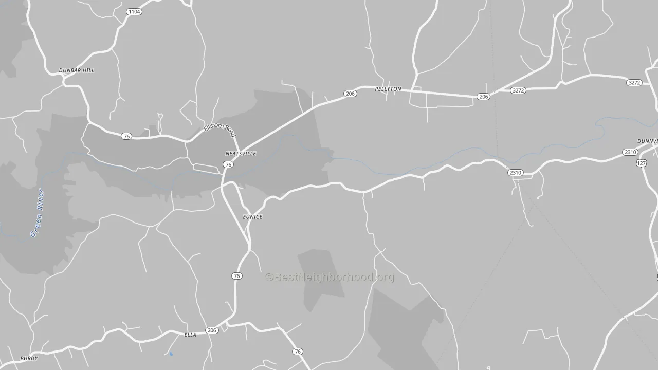 Transit Grade map of Eunice, KY