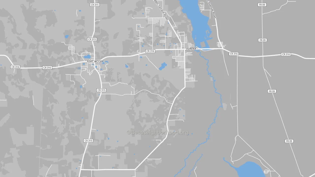 Transit Grade map of Eureka, FL