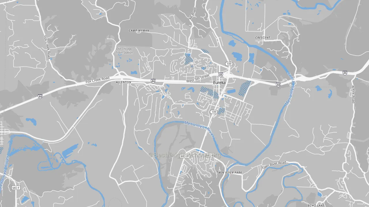 Transit Grade map of Eureka, MO