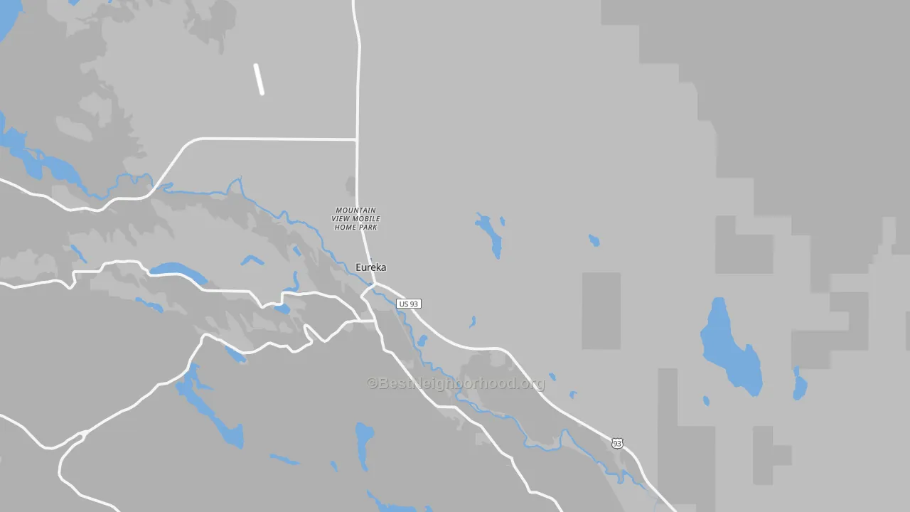 Transit Grade map of Eureka, MT