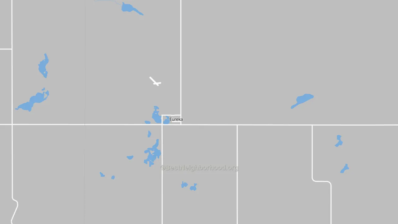 Transit Grade map of Eureka, SD