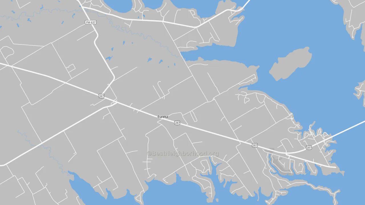 Transit Grade map of Eureka, TX