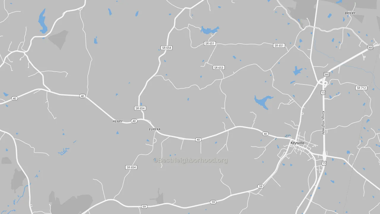 Transit Grade map of Eureka, VA
