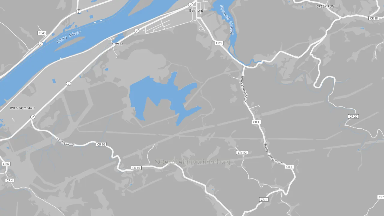 Transit Grade map of Eureka, WV