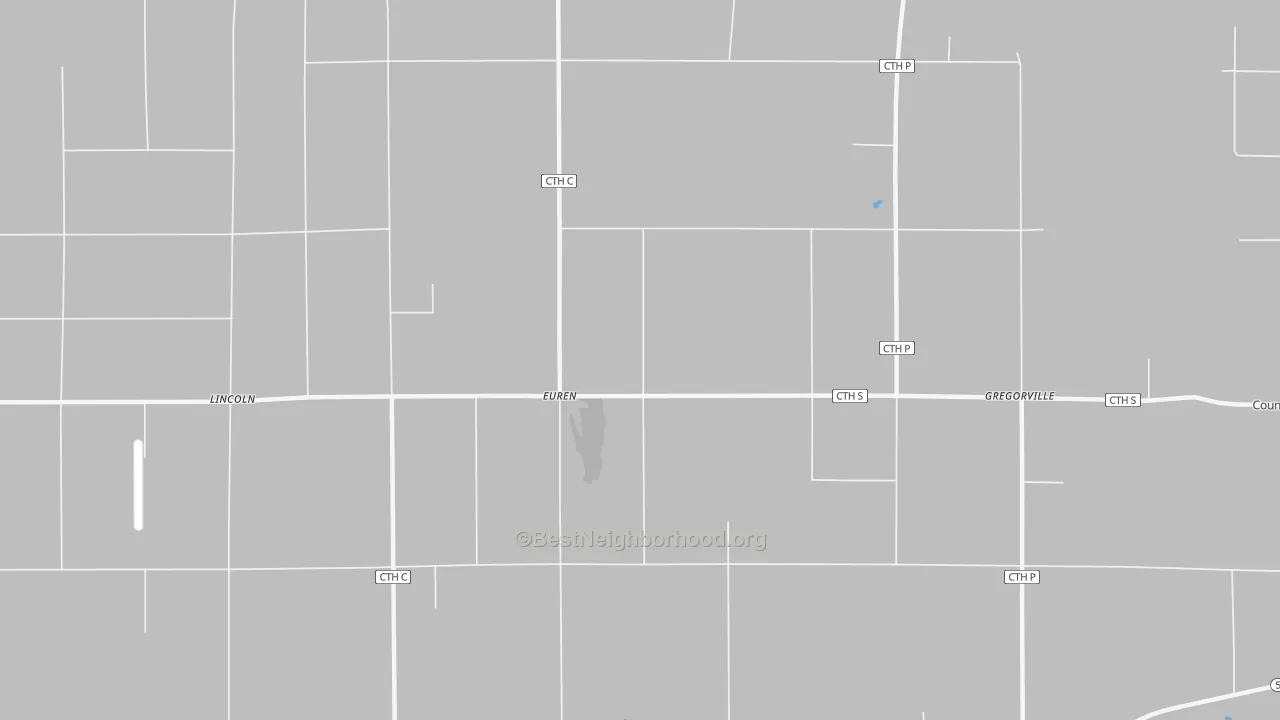 Transit Grade map of Euren, WI