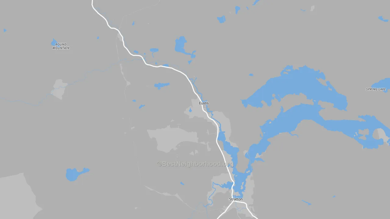 Transit Grade map of Eustis, ME